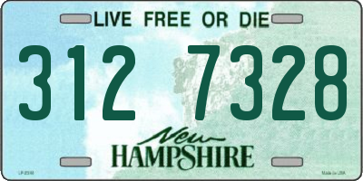 NH license plate 3127328
