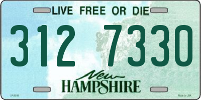 NH license plate 3127330