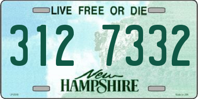 NH license plate 3127332