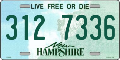 NH license plate 3127336