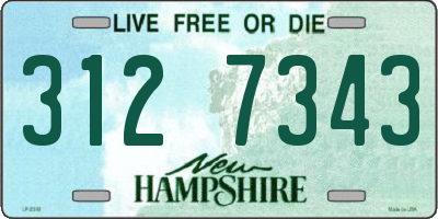 NH license plate 3127343