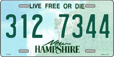NH license plate 3127344