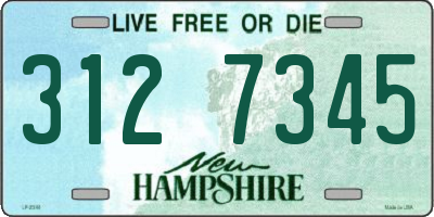 NH license plate 3127345