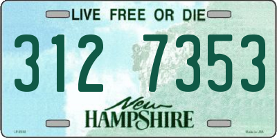 NH license plate 3127353
