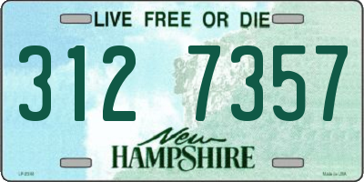 NH license plate 3127357