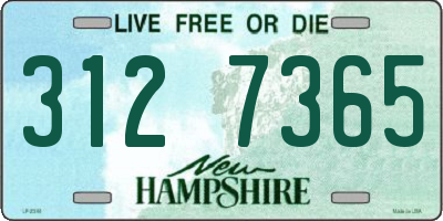 NH license plate 3127365
