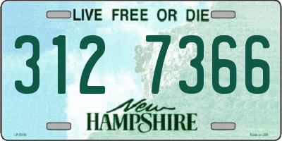 NH license plate 3127366
