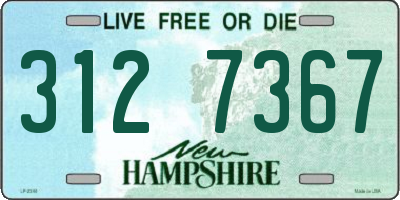NH license plate 3127367