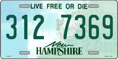 NH license plate 3127369