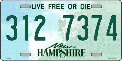 NH license plate 3127374