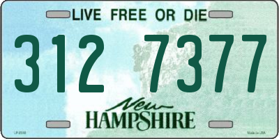 NH license plate 3127377