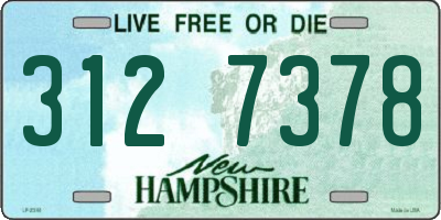 NH license plate 3127378