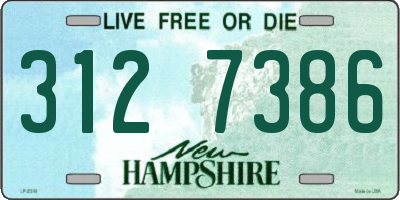 NH license plate 3127386