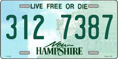 NH license plate 3127387