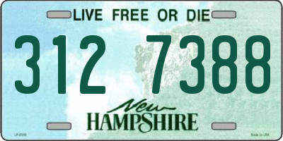 NH license plate 3127388