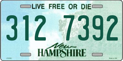 NH license plate 3127392
