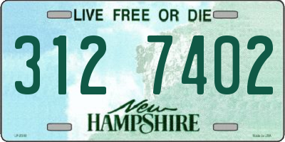 NH license plate 3127402