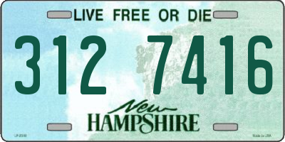 NH license plate 3127416