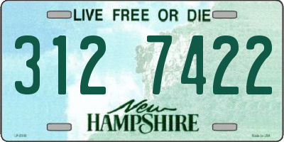 NH license plate 3127422