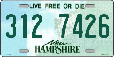 NH license plate 3127426