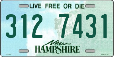 NH license plate 3127431