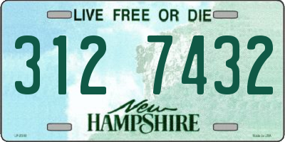 NH license plate 3127432