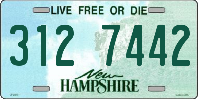 NH license plate 3127442