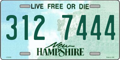 NH license plate 3127444