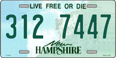 NH license plate 3127447