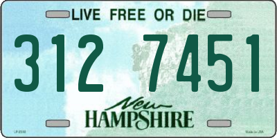 NH license plate 3127451