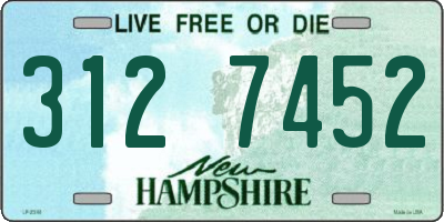 NH license plate 3127452