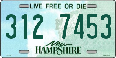 NH license plate 3127453