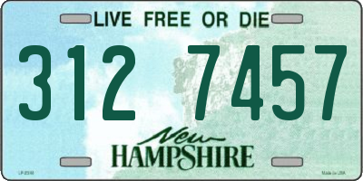 NH license plate 3127457