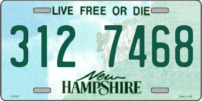 NH license plate 3127468
