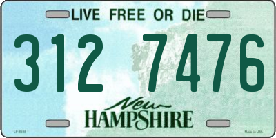 NH license plate 3127476