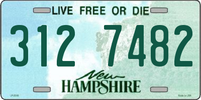 NH license plate 3127482