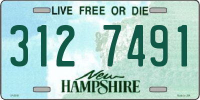 NH license plate 3127491