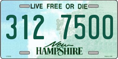 NH license plate 3127500