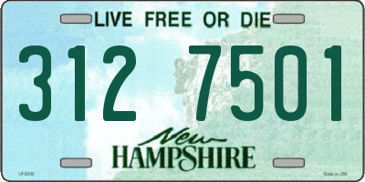 NH license plate 3127501