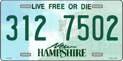NH license plate 3127502
