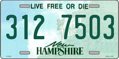 NH license plate 3127503