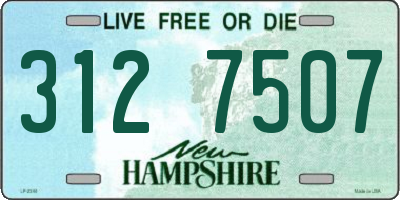 NH license plate 3127507