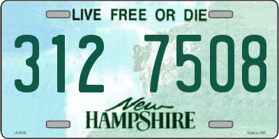NH license plate 3127508