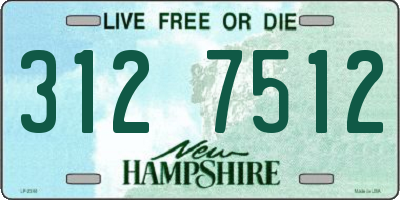NH license plate 3127512