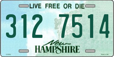 NH license plate 3127514