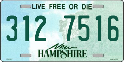 NH license plate 3127516