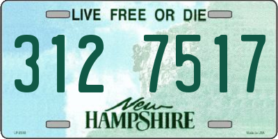 NH license plate 3127517