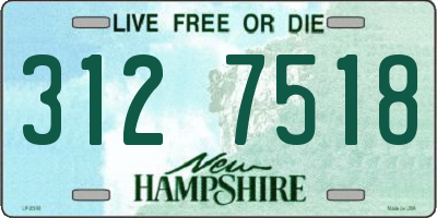 NH license plate 3127518