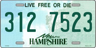 NH license plate 3127523