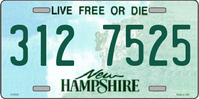 NH license plate 3127525